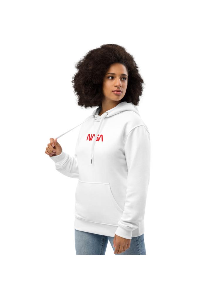 Buzo Blanco Con Capota Nasa Rojo Clasico img #5