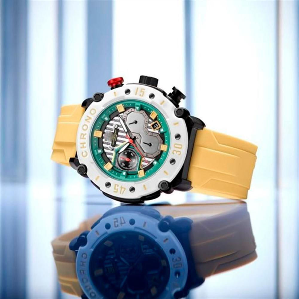 Reloj H4056g Calendario Deportivo + Estuche Amarillo img #2