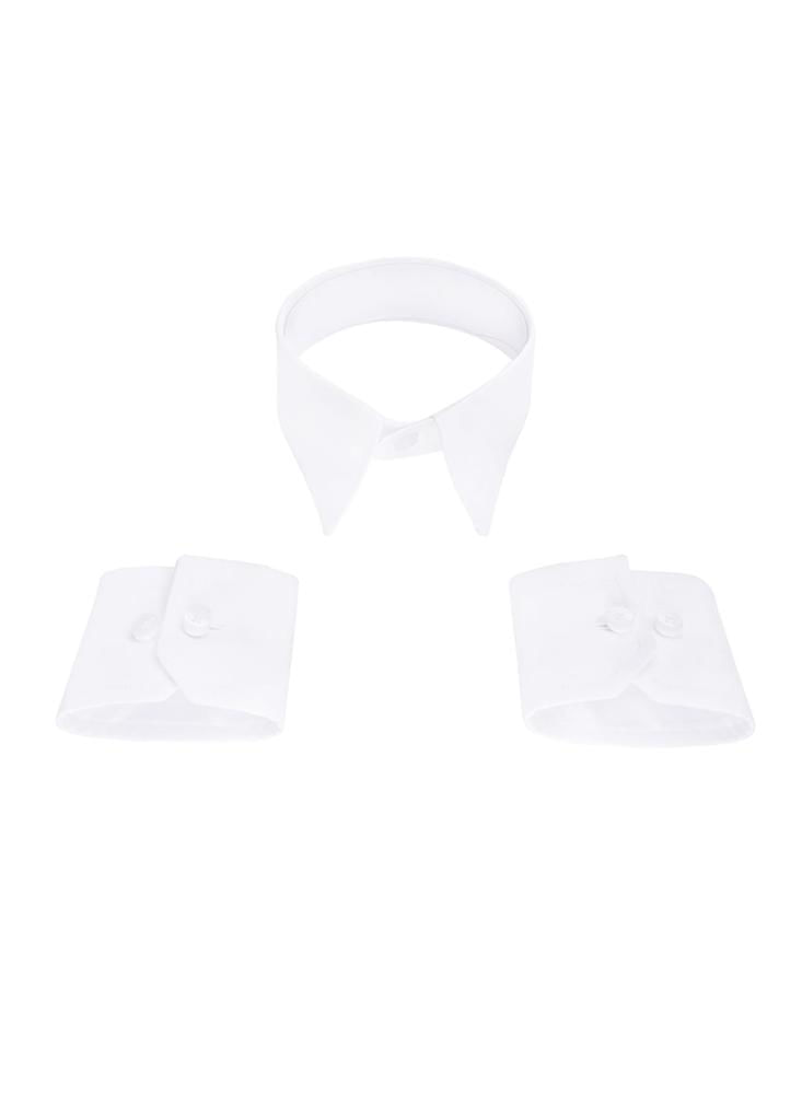 Cuello Y Puños Para Cambiarle A Tu Camisa Blanca Corbata img #1