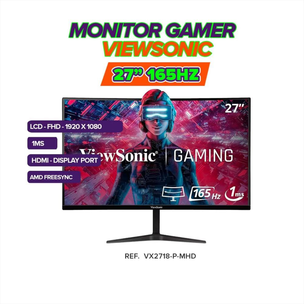 Monitor Gamer Viewsonic Vx2718 P Mhd / 27 Pulgadas Fhd 165Hz 1Ms img #1