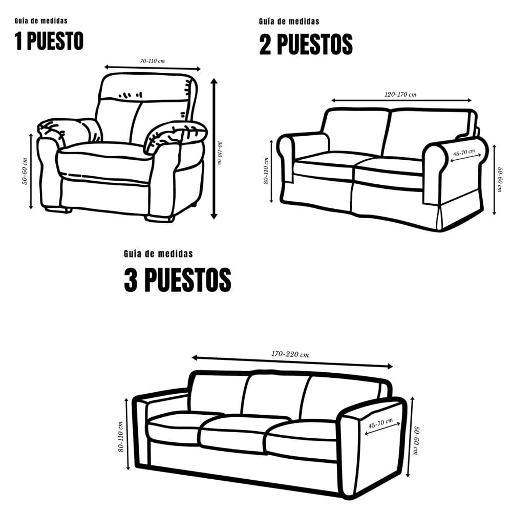 Funda Protector Para Sofa Dos Puestos Elastico Azul Oscuro img #4