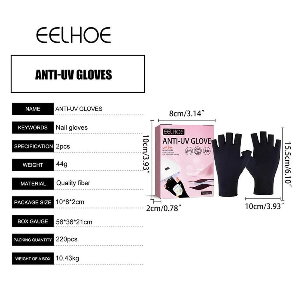 Guantes Protectores Para Lamparas Uv Uñas Semipermanente img #3