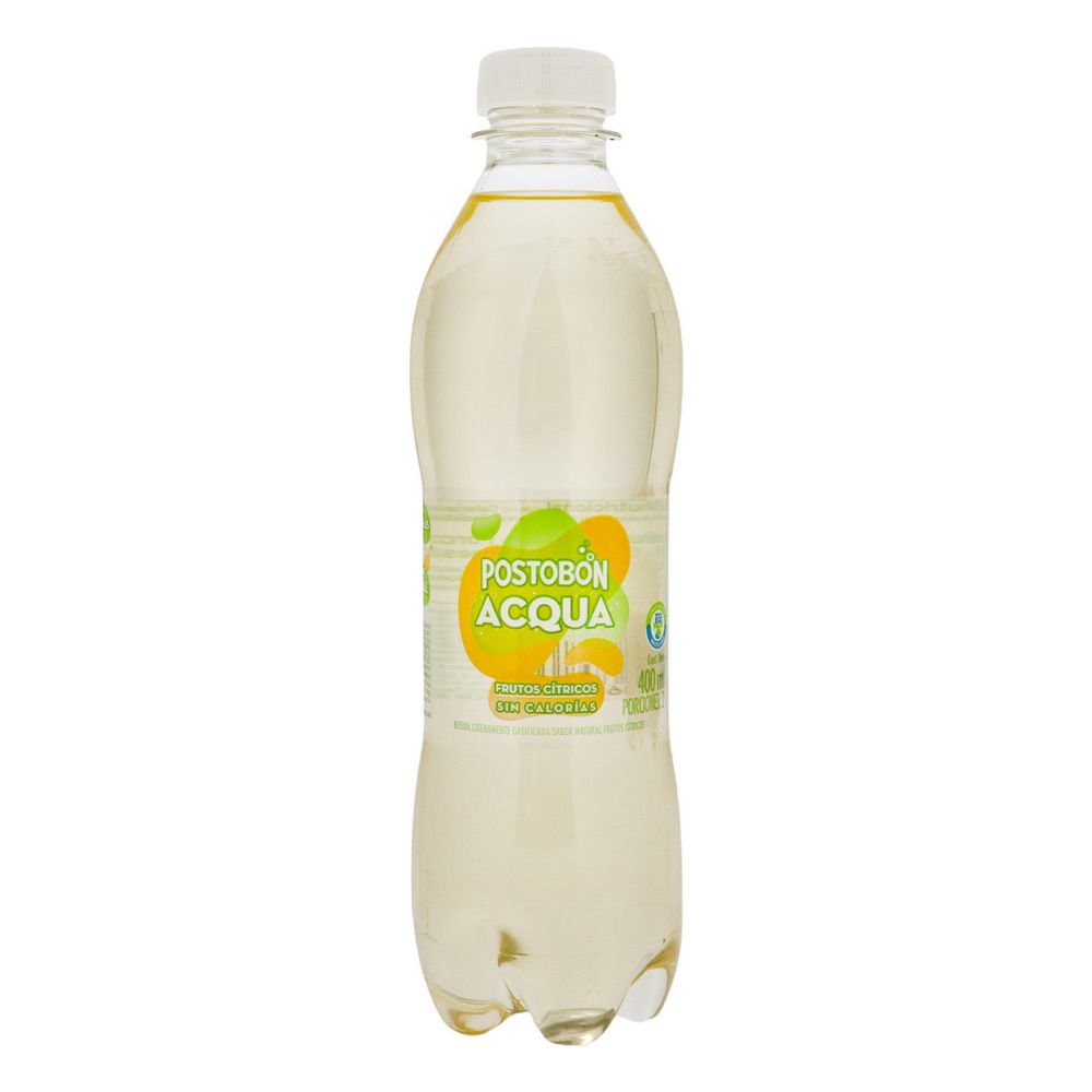 Gaseosa POSTOBON Acqua Frutos Cítricos Botella (400 ml) img #1