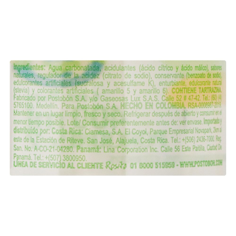 Gaseosa POSTOBON Acqua Frutos Cítricos Botella (400 ml) img #2