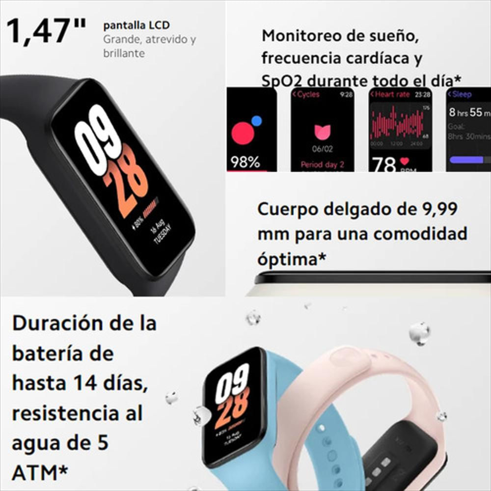Kit Active: Xiaomi Smart Band 8 Blk + Auriculares Buds 4 Blk img #4