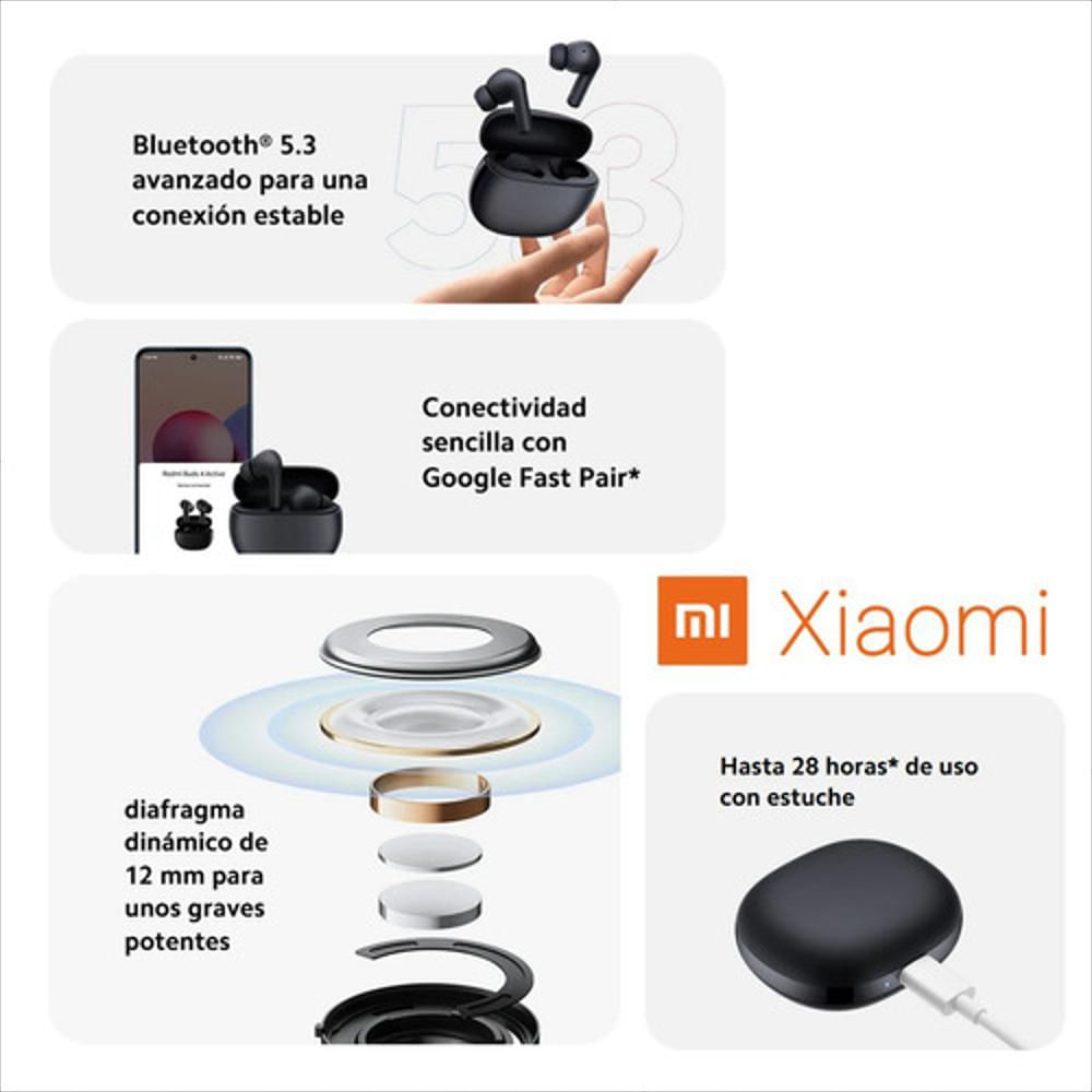 Kit Active: Xiaomi Smart Band 8 Blk + Auriculares Buds 4 Blk img #5