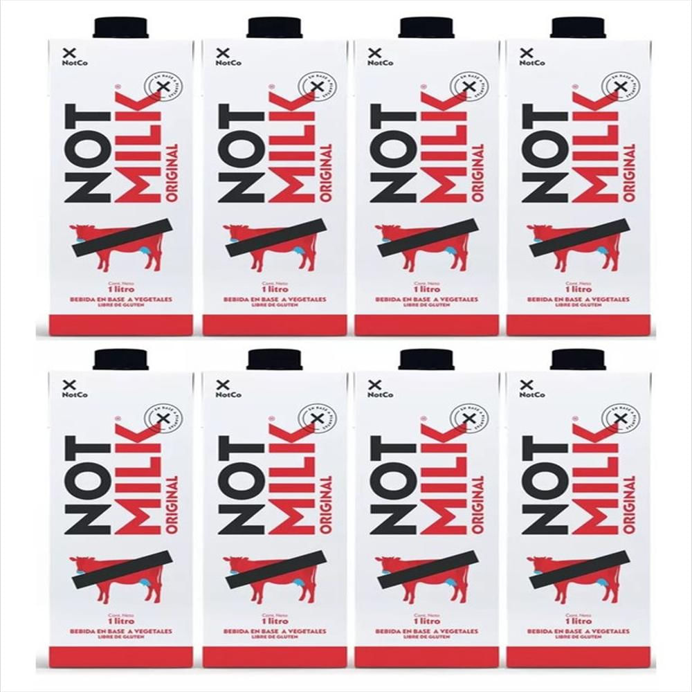 Notmilk Original Bebida 100% Vegetal X8 Und 1L img #1