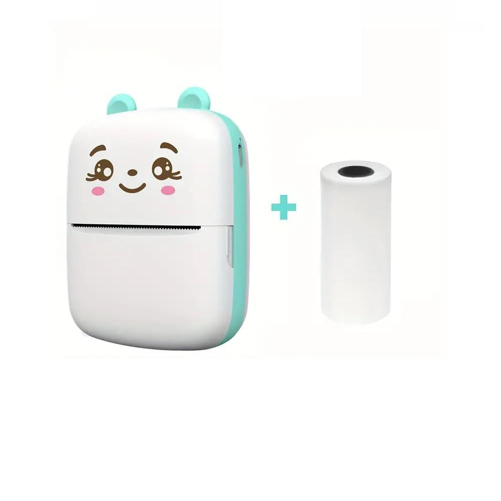 Mini Impresora Inalambrica Portatil Con Bluetooth Azul img #3