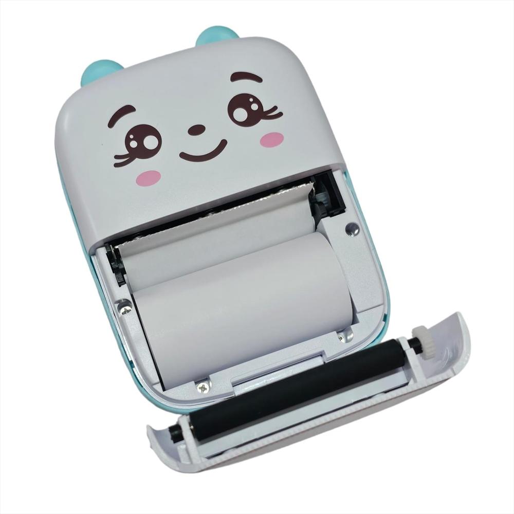 Mini Impresora Inalambrica Portatil Con Bluetooth Azul img #4