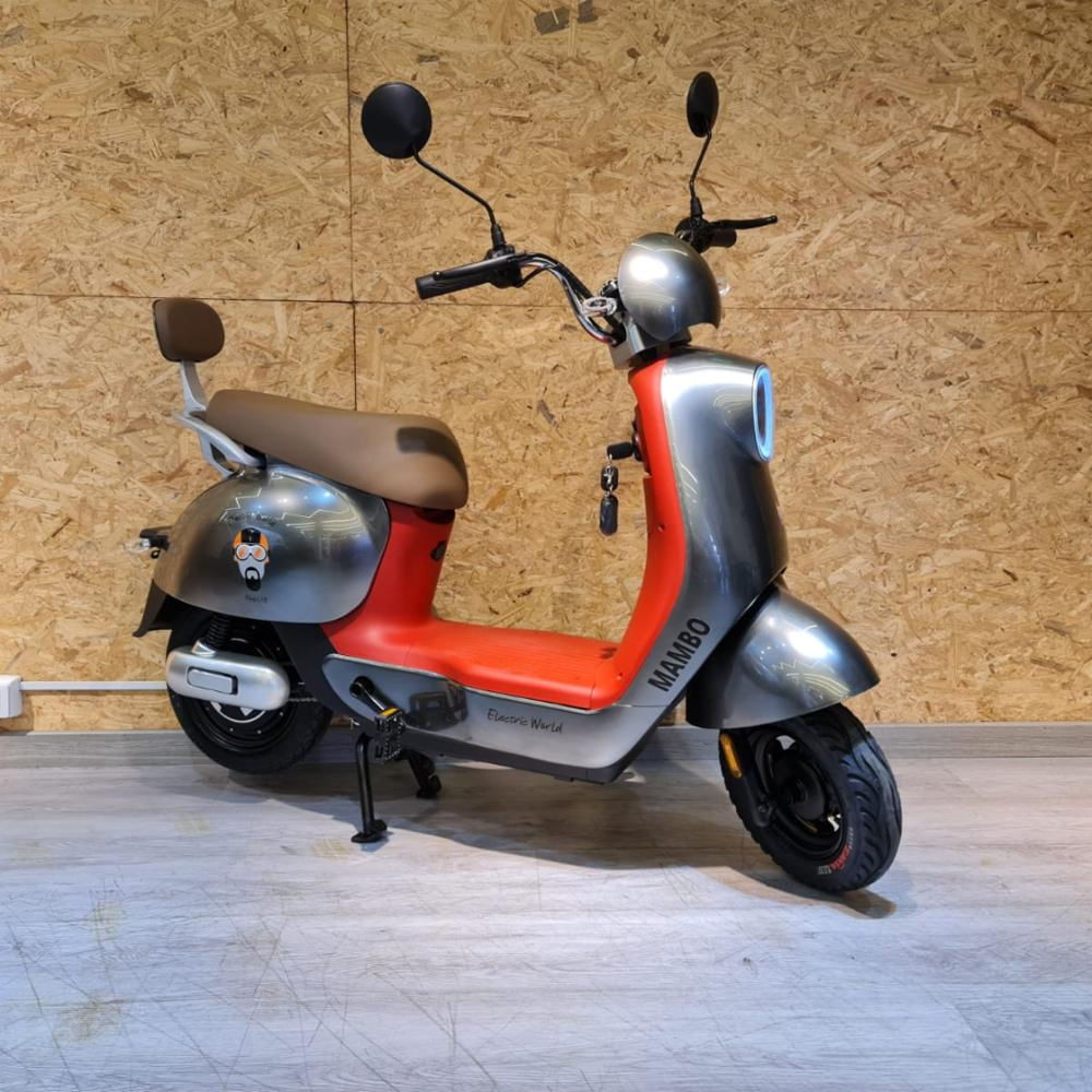 Bicicleta Eléctrica Tipo Moto / Gris / Mambo / Batería Plomo img #1