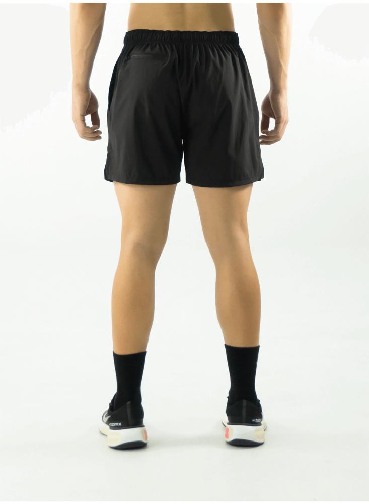 Pantaloneta Deportiva Ajustada Negra img #3