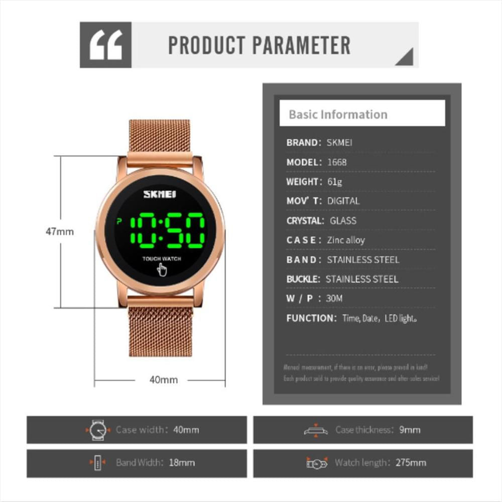 Reloj Skmei Modelo 1668 Negro Unisex Original Y Deportivo img #4