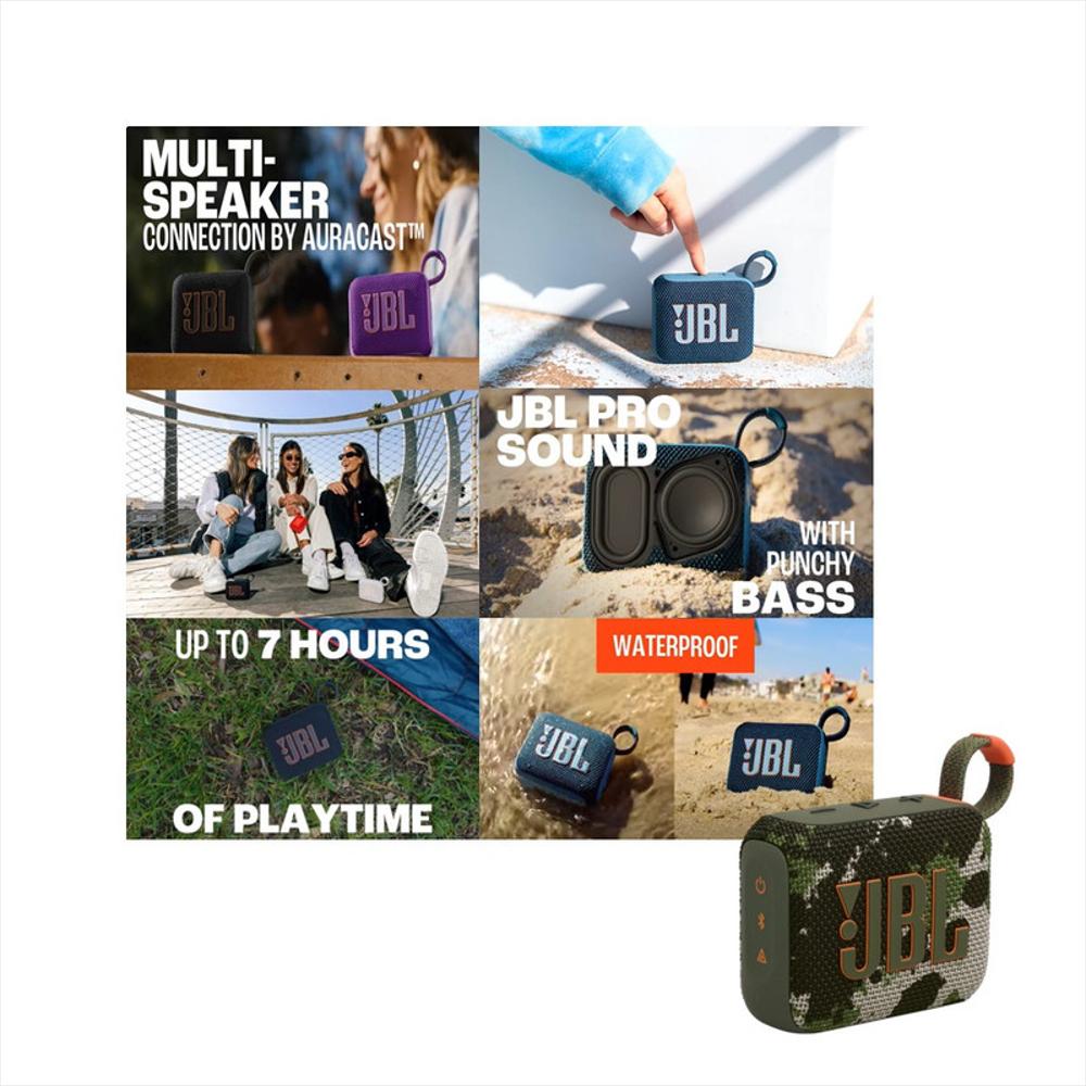 Parlante Jbl Go4 Camuflado Wireless Bluetooth Resistencia Ip67 img #5