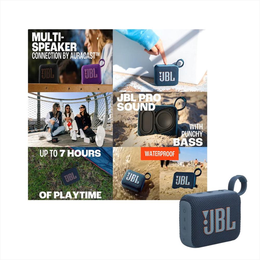 Parlante Jbl Go4 Azul Wireless Bluetooth Resistencia Ip67 img #5