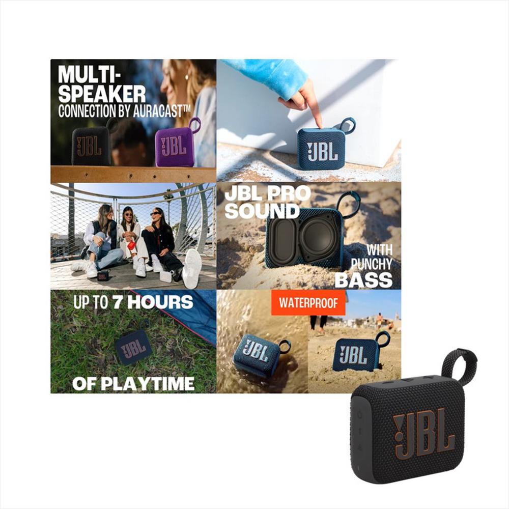 Parlante Jbl Go4 Negro Wireless Bluetooth Resistencia Ip67 img #5