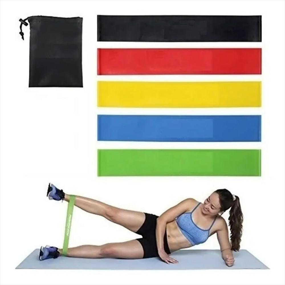 Kit 5 Bandas De Resistencia Para Hacer Ejercicios Elasticas img #2