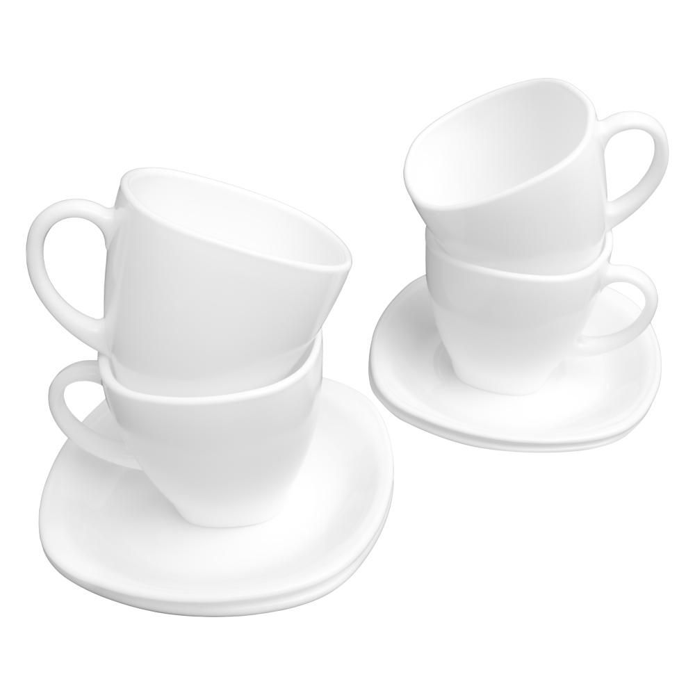 Tazas de Café Pocillos Set 8 Piezas 210 ml en Opal ESSENZA S65985 img #1