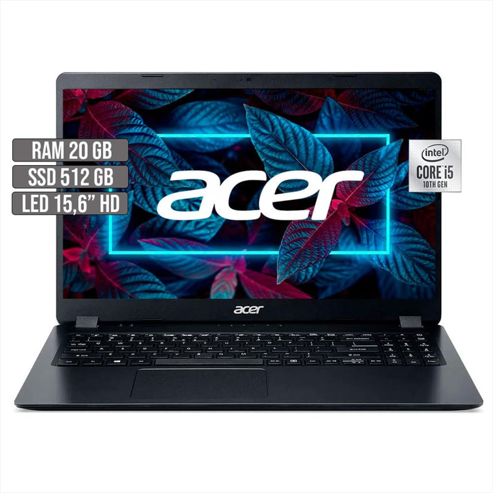 Portatil Acer Aspire Intel Core I5 1035G1 Ssd 512Gb Ram 20Gb Led 15,6 pulgadas Hd img #1