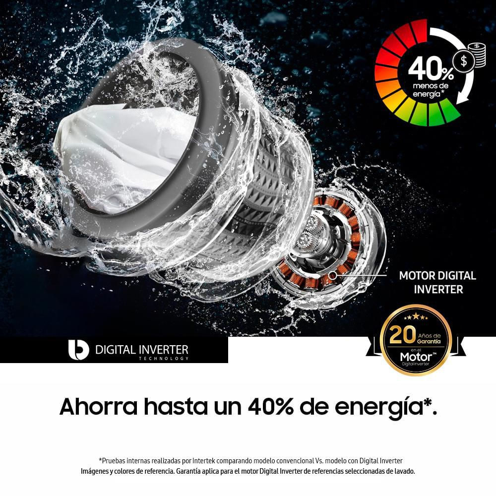 Lavadora SAMSUNG Carga Superior 21 kg (46 lb) WA21B3553GY/CO img #5