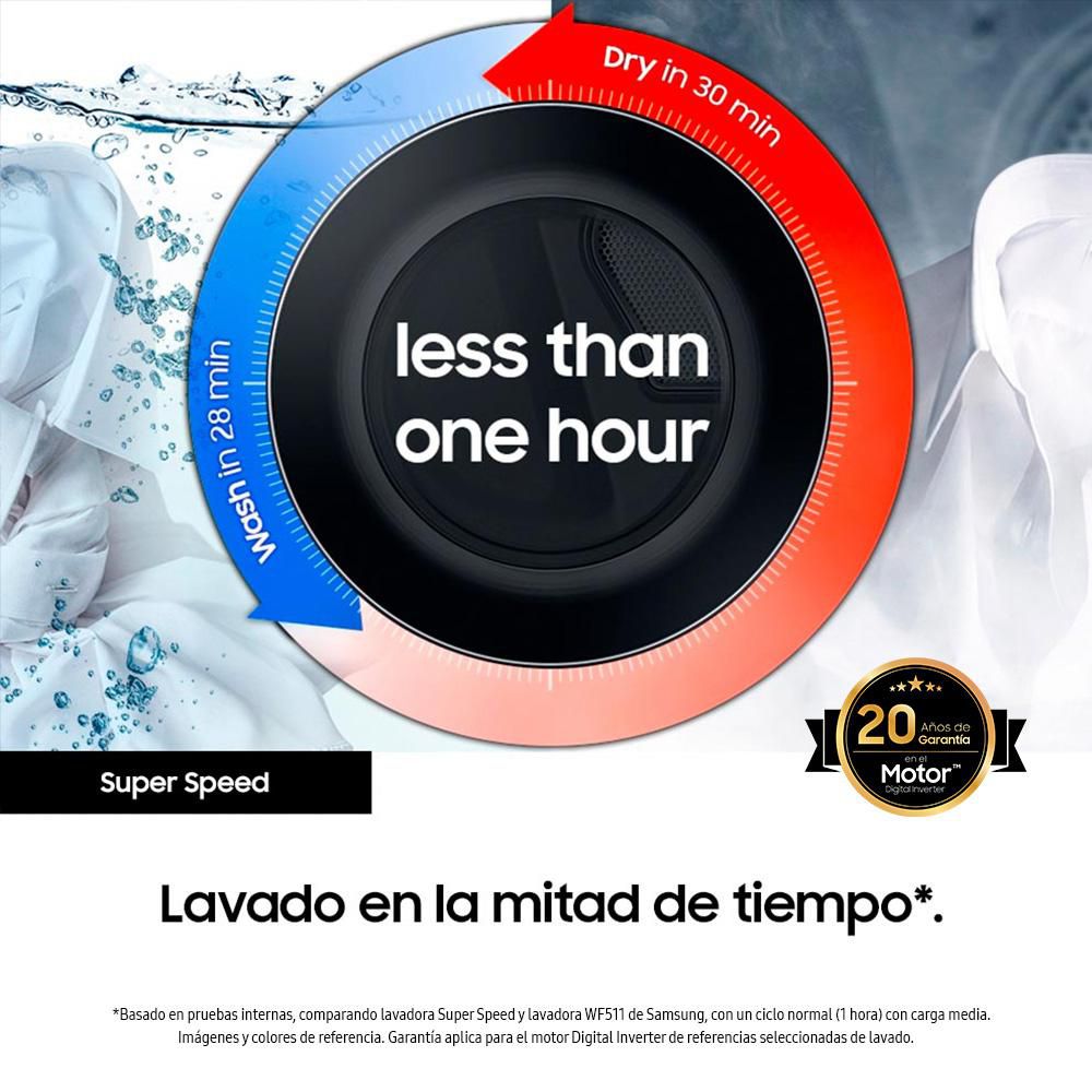 Lavadora SAMSUNG Carga Superior 21 kg (46 lb) WA21B3553GY/CO img #6