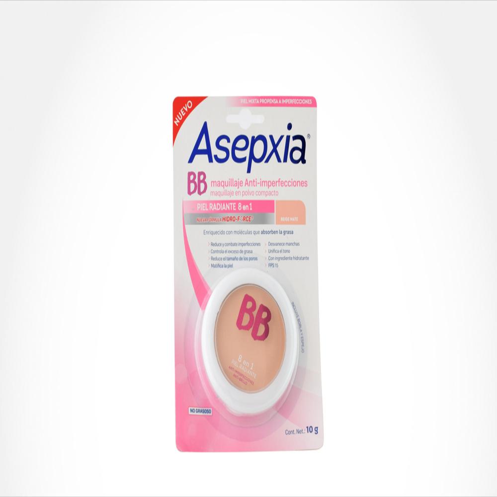 Polvo Compacto Asepxia Beige Mate Bb Hidro Force Emp 1 Est 10 G img #1