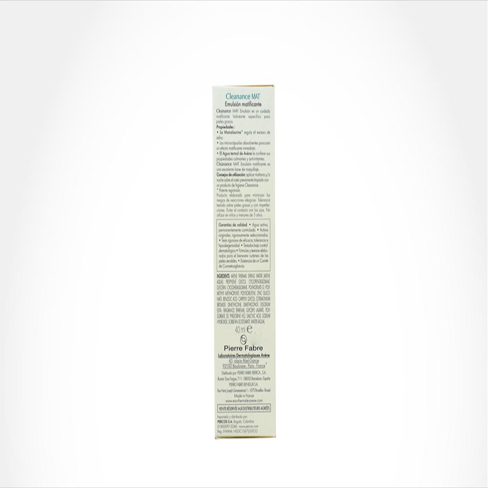 Emulsion Matificante Avene Cleanance Tub 40 Ml img #3