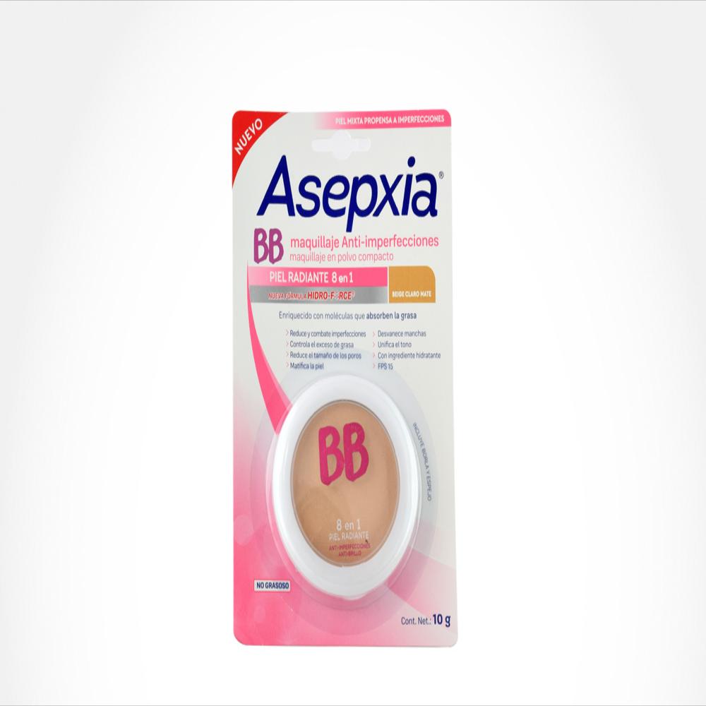 Polvo Compacto Asepxia Beige Claro Est 10 G img #1