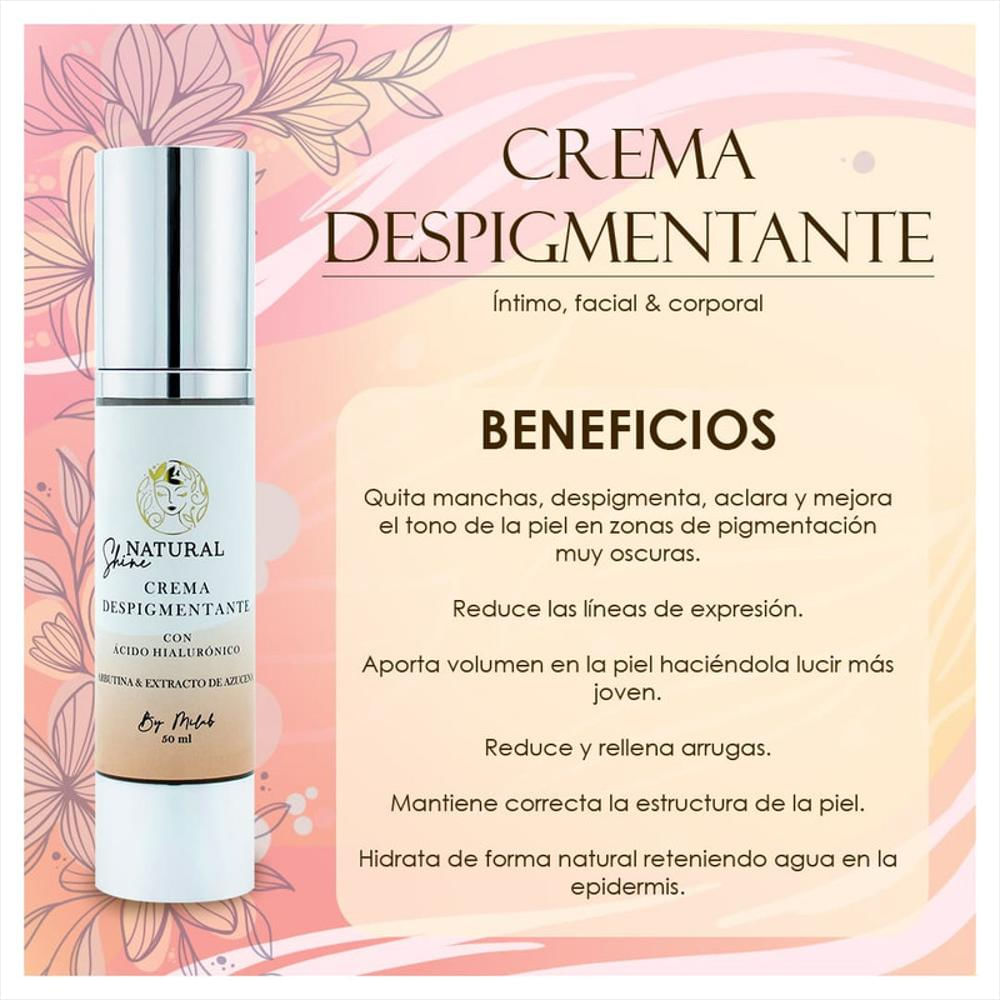 Crema Despigmentante Quita Manchas Axilas, Zona Intima, Codos 60Ml 3 Unidades img #3