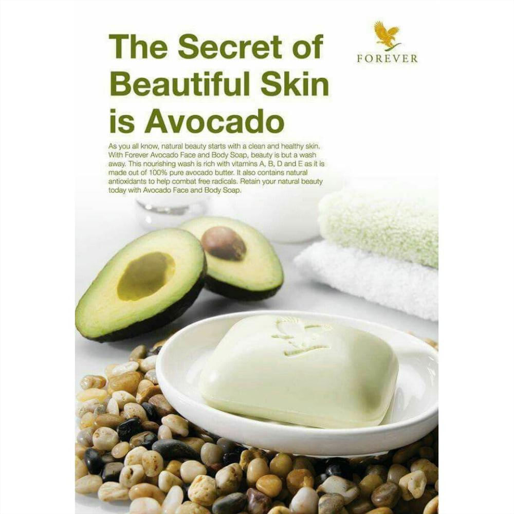 Jabón De Aguacate, Colágeno, Aloe Vera, Para Rostro Y Cuerpo / Forever Avocado Soap® img #3