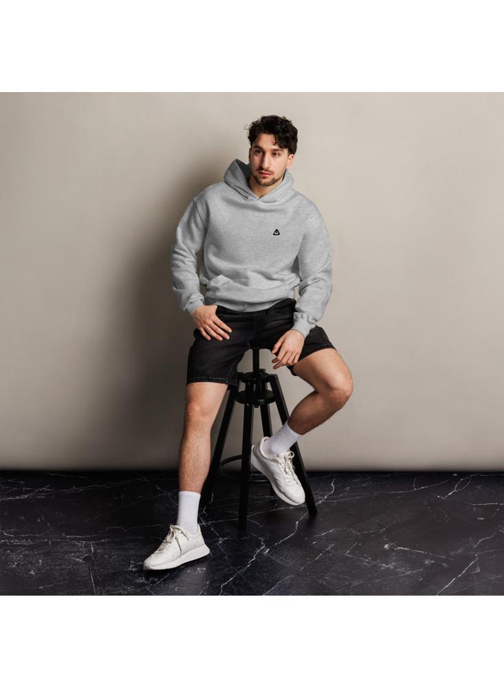 Buzo Gris Con Capucha Streetwear img #3