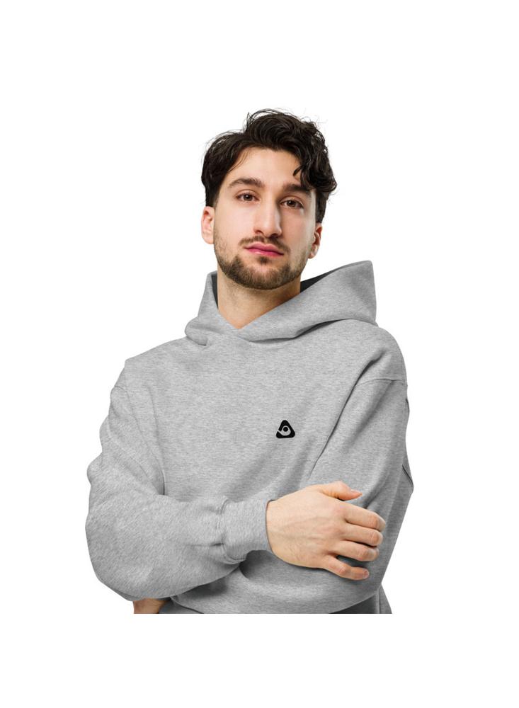 Buzo Gris Con Capucha Streetwear img #5