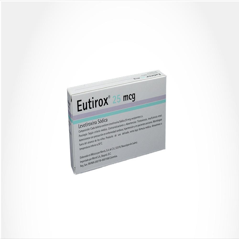 Eutirox Tab 25 Mcg Oral Caj 50 Un img #2