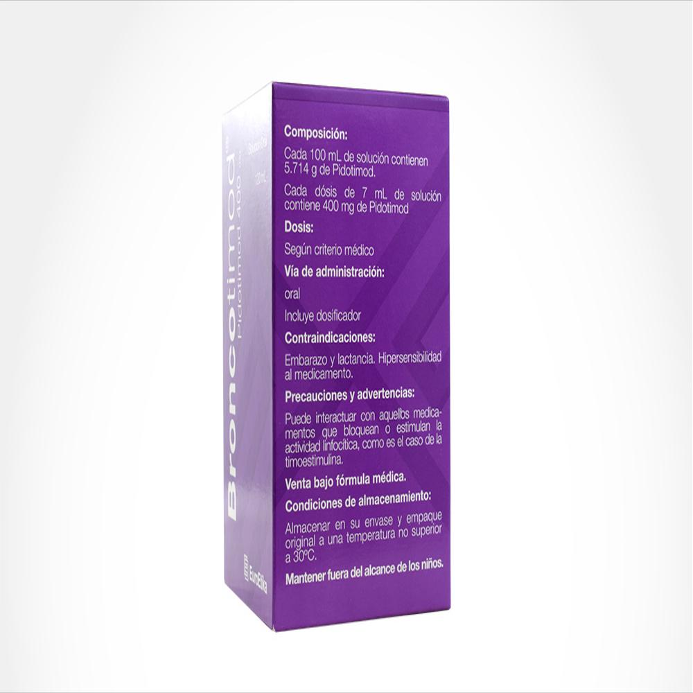Broncotimod Pidotimod 400Mg Sol Oral Caj 1 Fra 120 Ml img #2
