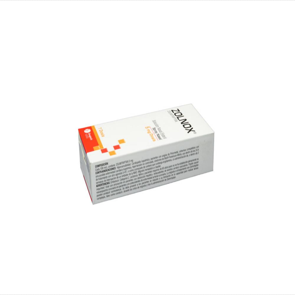 Zolnox Zolmitriptan 5Mg Sol Nasal Caj 1 Fra 7 img #2