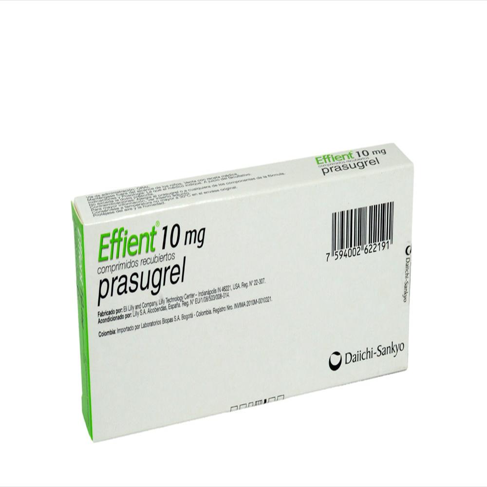 Effient Prasugrela 10Mg Tab Rec Oral Caj 28 Tab 1 U img #2