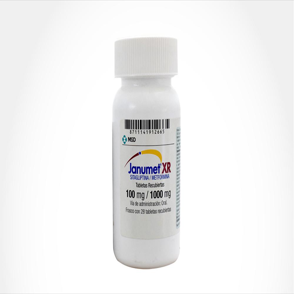 Janumet Xr Metformina Clorhidrato 1000Mg Tab Rec Oral Fra 28 Tab img #1