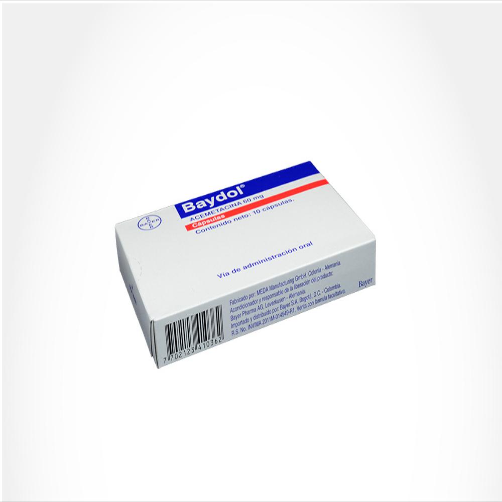 Baydol Acemetacina 60 Mg Caj 10 Cap img #2