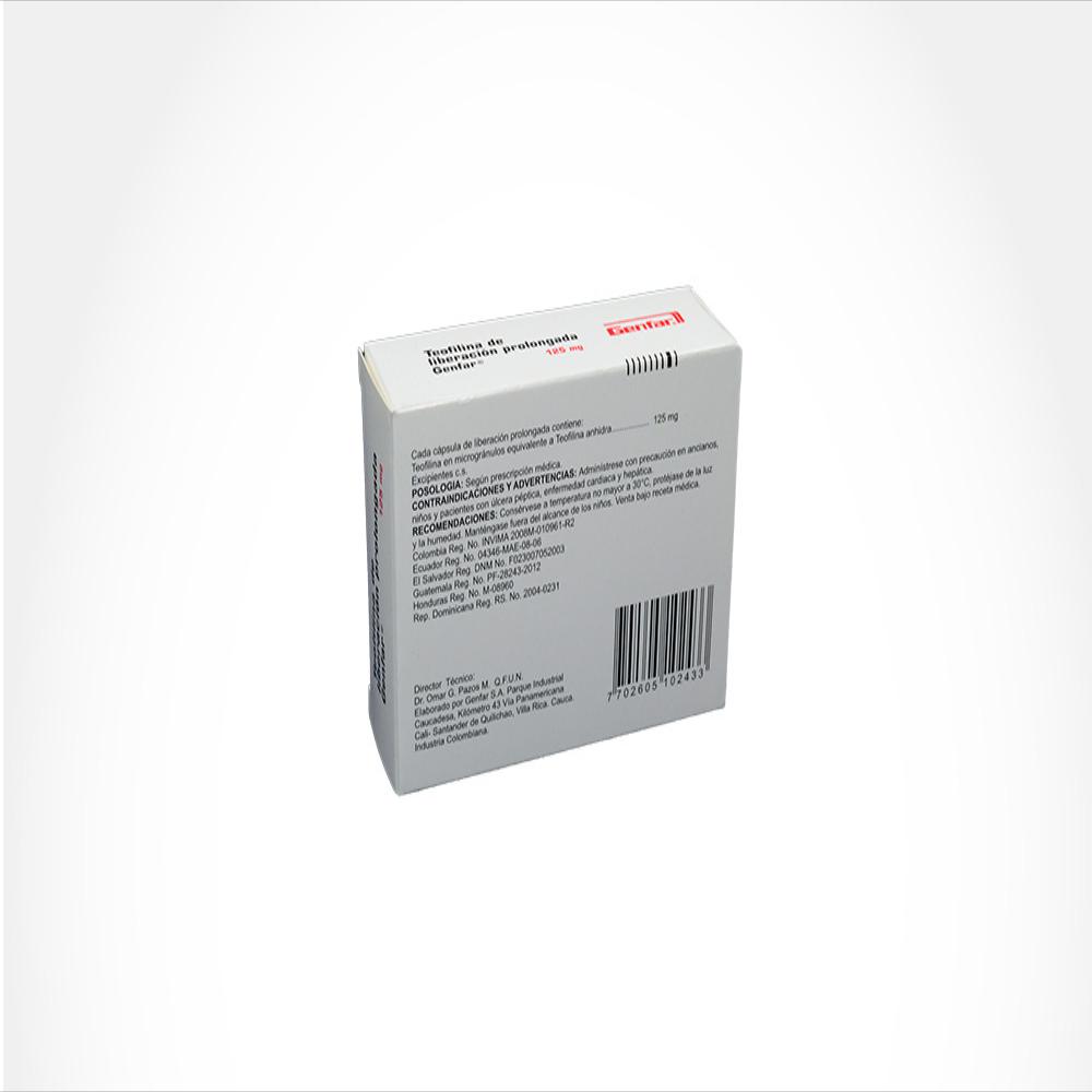 Teofilina Genfar 125Mg Caj 30 Cap img #2