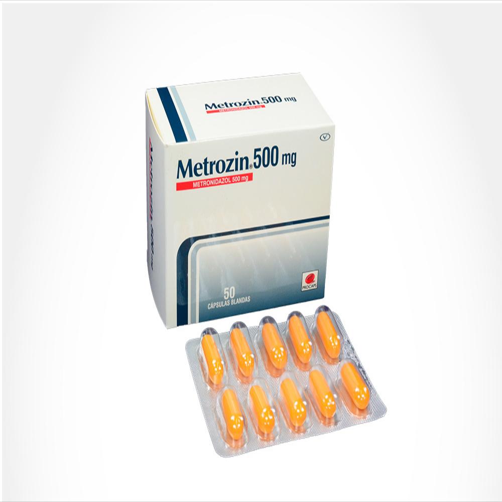 Metrozin Metronidazol 500Mg Caj 50 Cap img #1