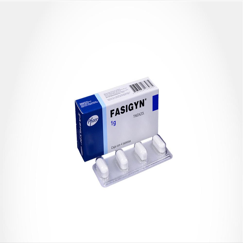 Fasigyn Tinidazol 1G Tab Oral Caj 4 Tab img #1