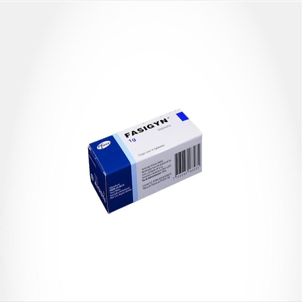 Fasigyn Tinidazol 1G Tab Oral Caj 4 Tab img #2