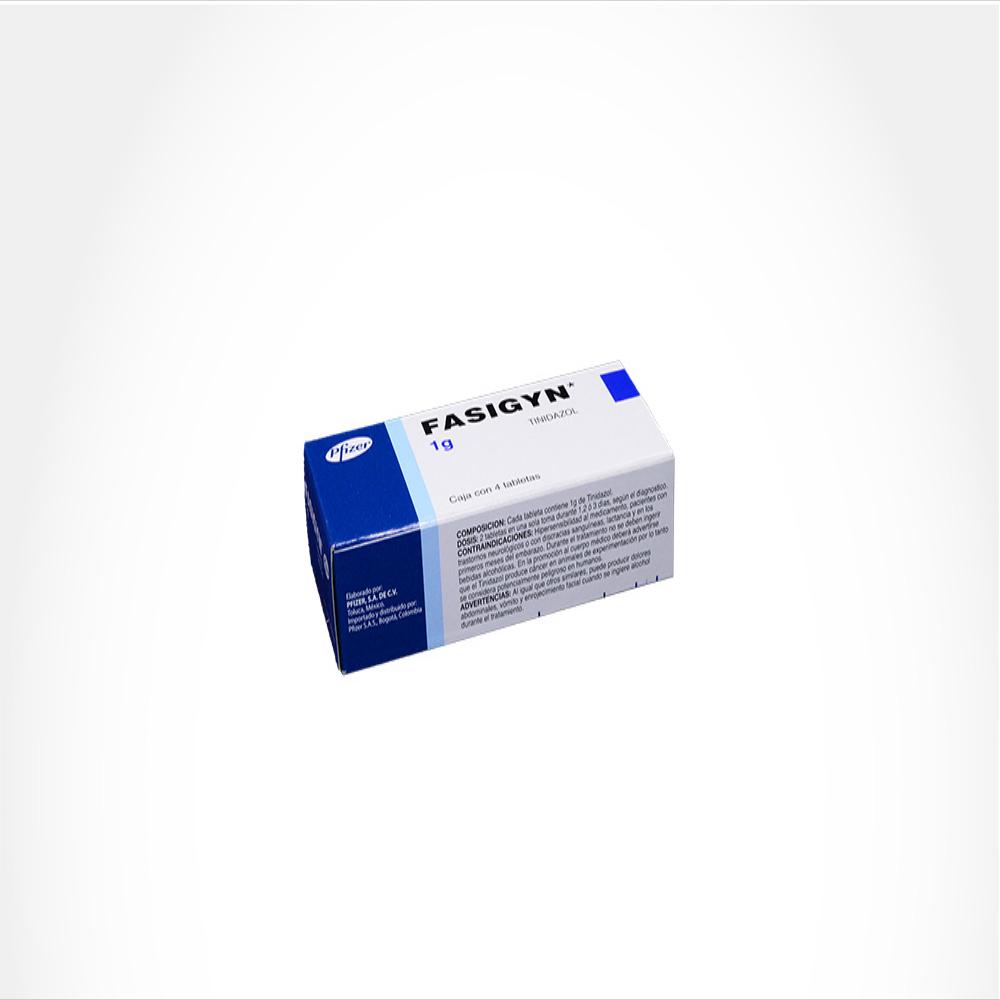 Fasigyn Tinidazol 1G Tab Oral Caj 4 Tab img #3