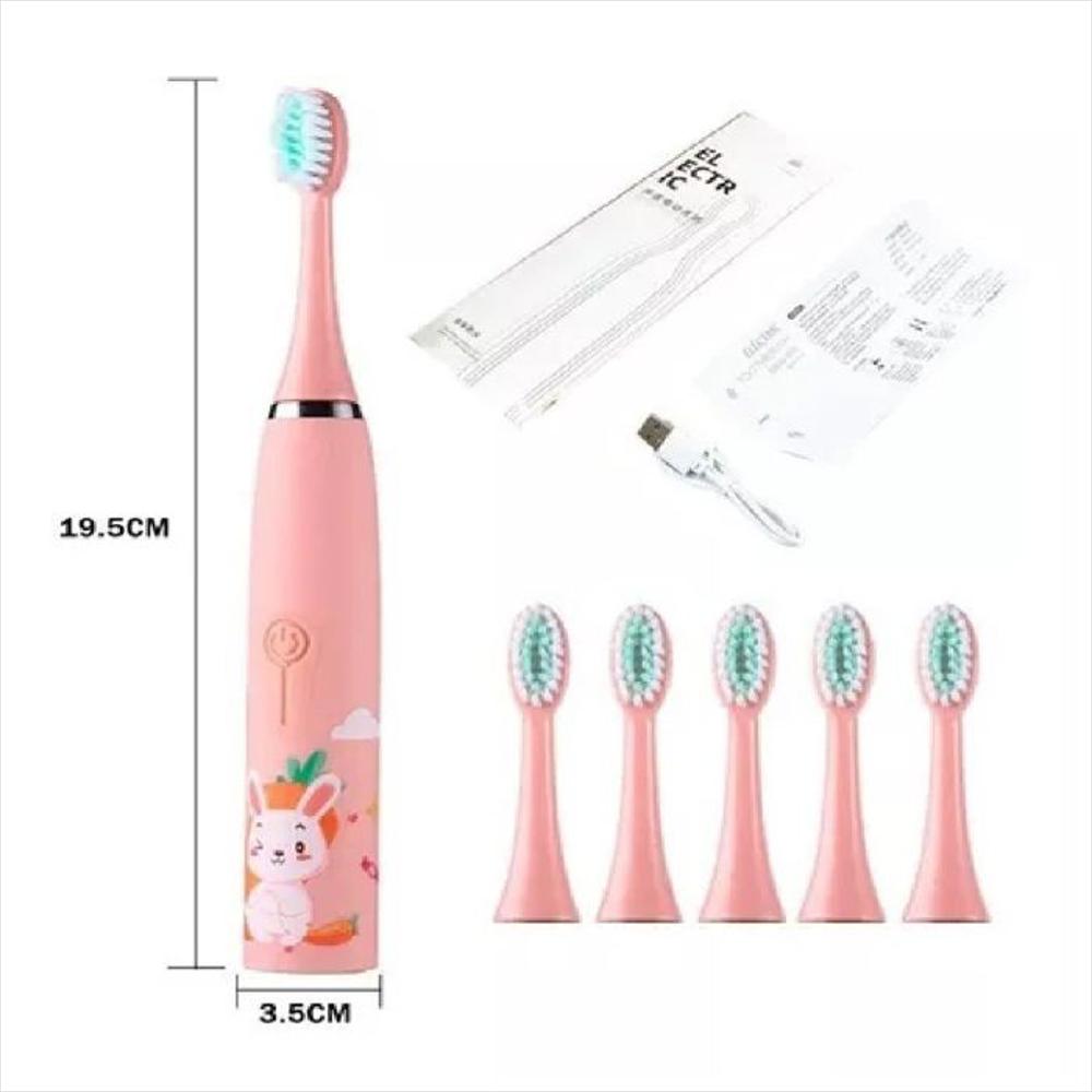 Cepillo De Dientes Electrico Para Bebe Niñas Rosado img #2