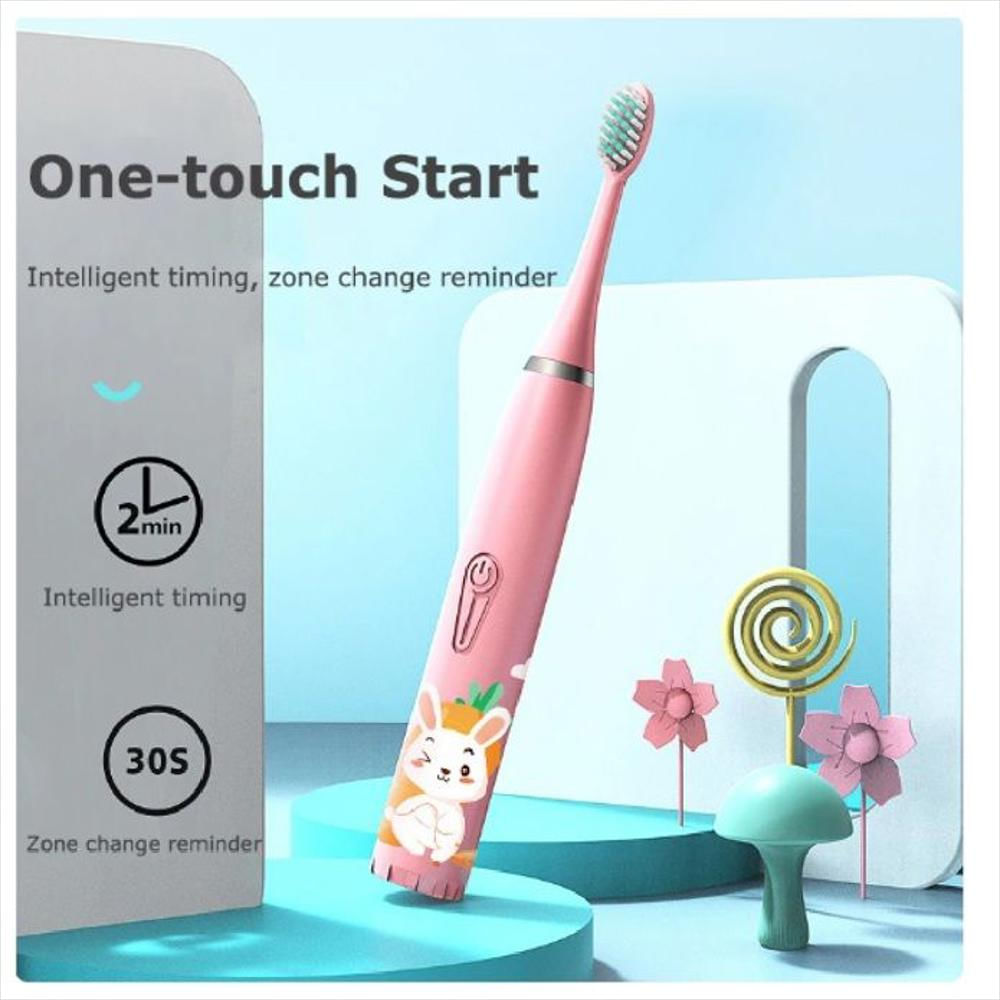 Cepillo De Dientes Electrico Para Bebe Niñas Rosado img #3