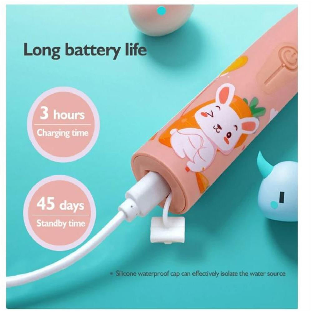 Cepillo De Dientes Electrico Para Bebe Niñas Rosado img #5