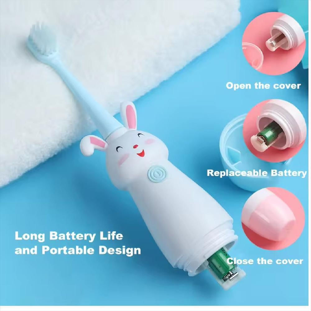 Cepillo De Dientes Eléctrico Para Niños+ Repuestos img #2