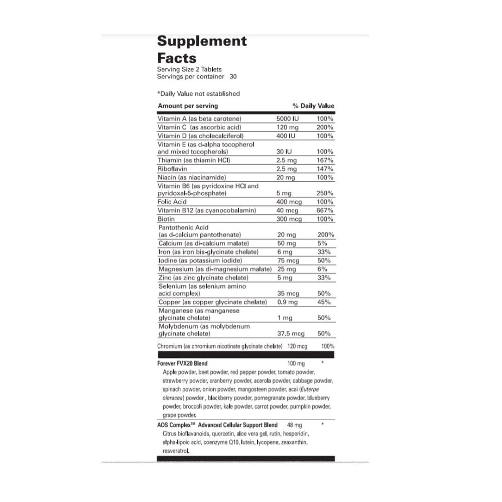 Forever Daily Us® Multivitamínico X 60 Tabletas img #2