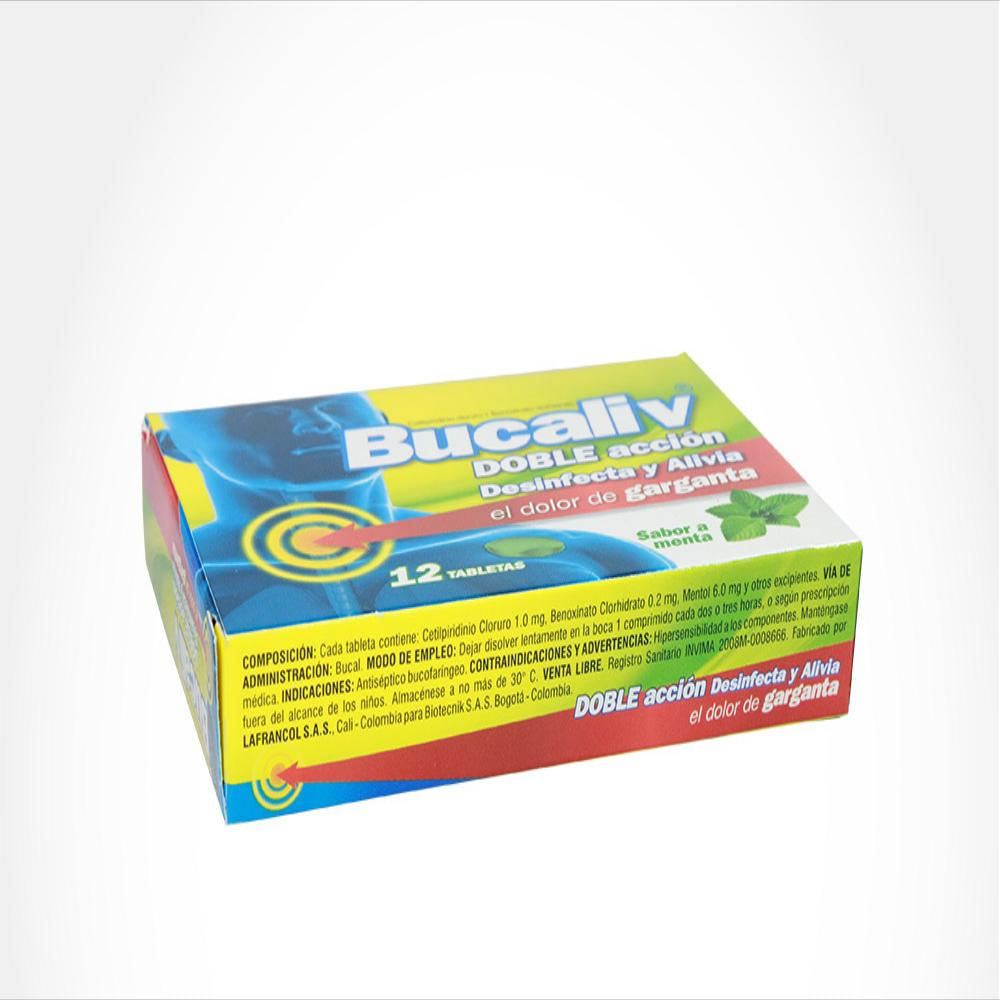 Bucaliv Benoxinato Clorhidrato 0 2 Mg Caj 12 Tab img #2