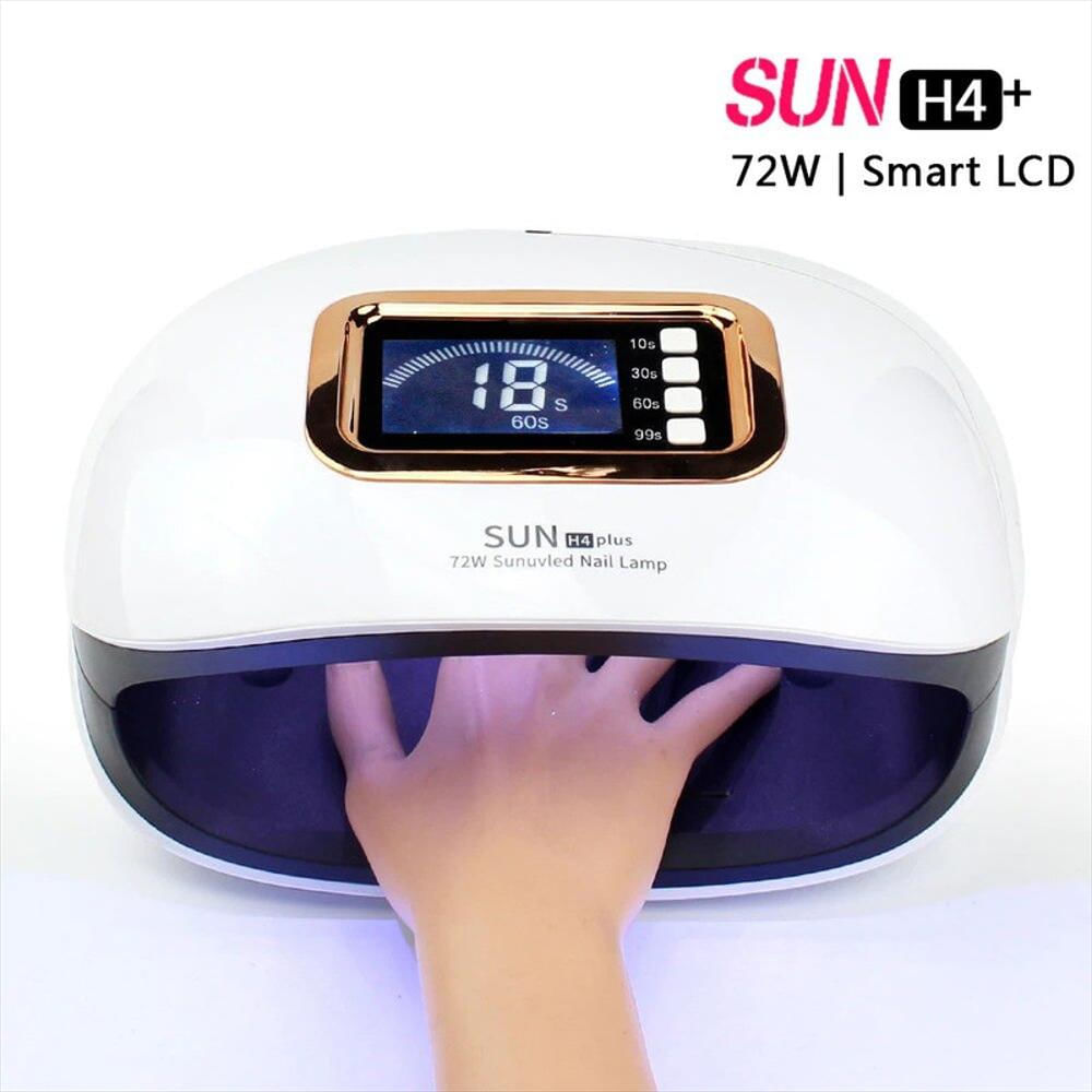 Lampara De Uñas Profesional 72W Sun H4 Plus 36 Led Uv Gel img #1