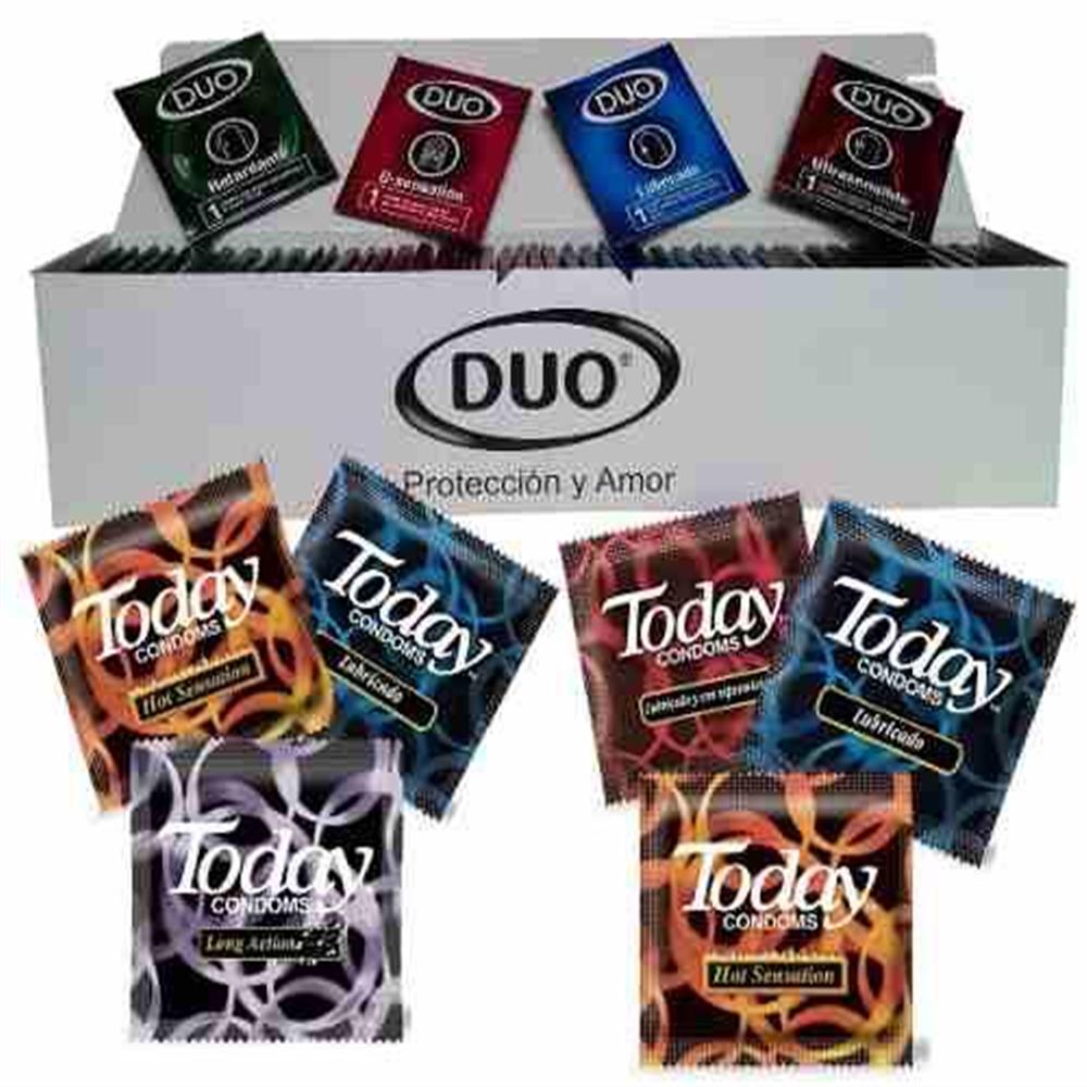 18 Condones Today Duo Preservativos Variados Surtidos img #1